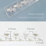 Acrylic Jewelry Storage Rack Earring Necklace Holder