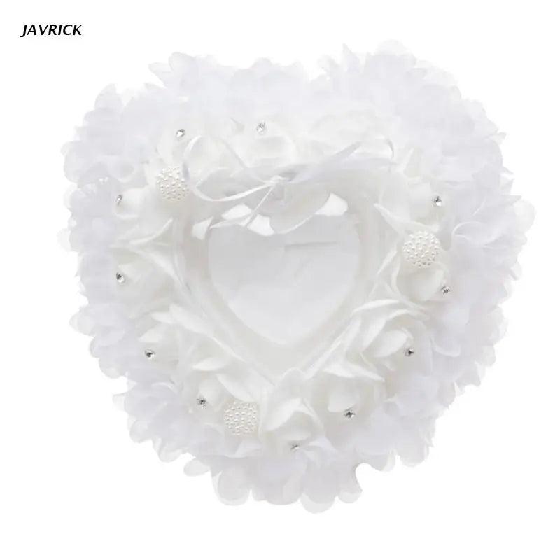 Lace Edge Ring Pillow Bride and Groom Ring Box Wedding Supplies