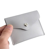 Silver Grey Jewelry Bag PU Leather Packaging Gift Bag