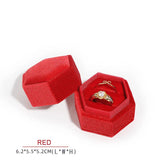 Engagement Jewelry Holder Double Rings Box