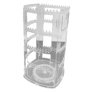 360 Rotating Earring Holder and Jewelry Organizer, Clear