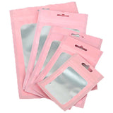 50pcs Reusable PVC Jewelry Zipper Bags for Display and Storage