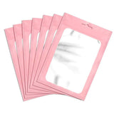 50pcs Reusable PVC Jewelry Zipper Bags for Display and Storage
