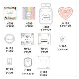 100 Pcs Jewelry Packaging & Display Card Brooch Earrings Hairpin Tags DIY