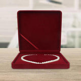 Velvet Display Case for Pearl Necklace 19x19x4cm