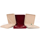 Velvet Display Case for Pearl Necklace 19x19x4cm