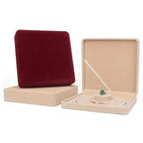 Velvet Display Case for Pearl Necklace 19x19x4cm