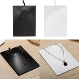PU Leather Necklace Pendant Display Stand Holder