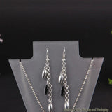 Acrylic Jewelry Set Display Case Earring Holder Necklace Stand