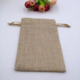 10pcs Ribbon Jute Bag Gift Bags For Jewelry Pouches Wedding Christmas Sack Bag