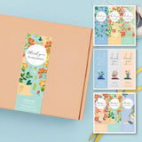 75PCS Flower Thank You Sealed Sticker Greeting Label Cards