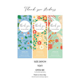 75PCS Flower Thank You Sealed Sticker Greeting Label Cards