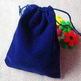 50pcs Velvet Jewelry Bags Pouch Flannel Drawstring Christmas Wedd
