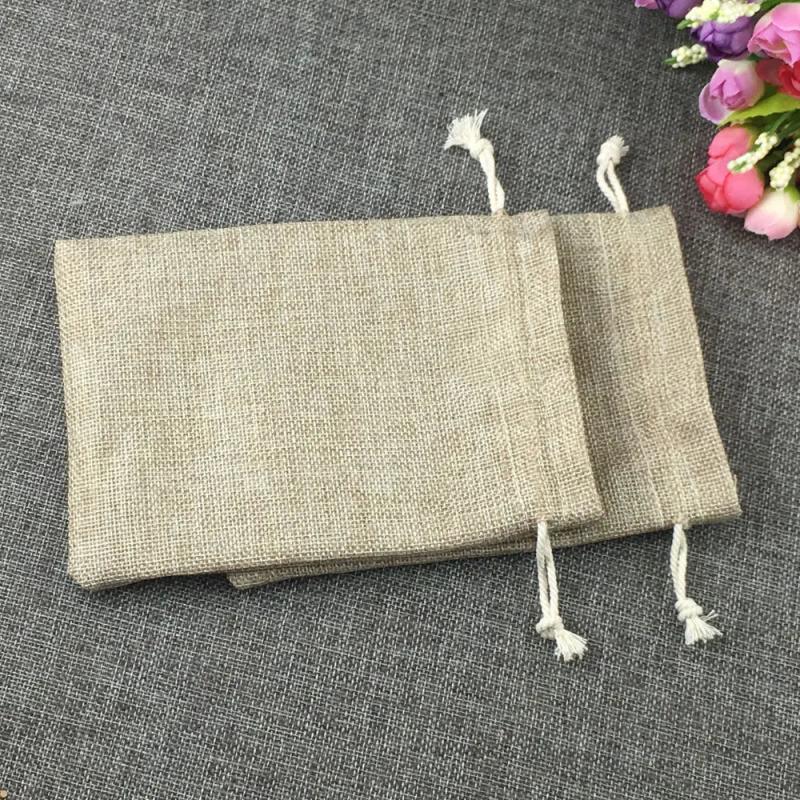 Jute Bag Drawstring Jewelry Packaging for Events