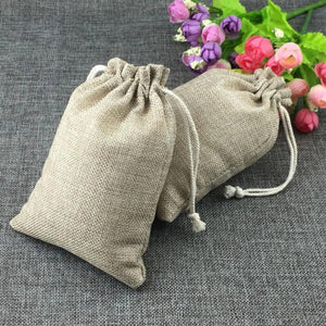 Jute Bag Drawstring Jewelry Packaging for Events