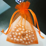 100pcs Multi-color 5x7 7x9 cm Organza Bags Drawstring Packing Bags