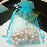 100pcs Multi-color 5x7 7x9 cm Organza Bags Drawstring Packing Bags