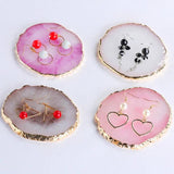 Earring Bracelet Jewelry Display Stand Holder Case Agate Storage Tray