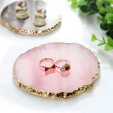 Resin Agate Stone Ring Jewelry Holder Organizer Decoration