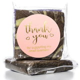 500pcs Pink Foil Thank You Stickers Adhesive Envelope Sealing Labels