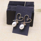 100pcs +100opp bags Earring Cards 45x80mm Cut Nice