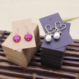 100pcs +100opp bags Earring Cards 45x80mm Cut Nice