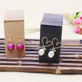100pcs +100opp bags Earring Cards 45x80mm Cut Nice