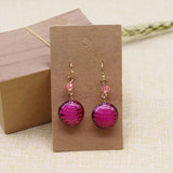 100pcs +100opp bags Earring Cards 45x80mm Cut Nice