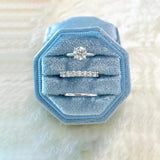 Velvet Ring Box Jewelry Organizer Display Holder Engagement Wedding Gift