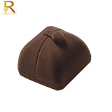High-Grade Double Button Velvet Ring Box Jewelry Box