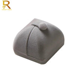 High-Grade Double Button Velvet Ring Box Jewelry Box
