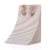 Bamboo Wood Earrings Display Stand Earring Holder