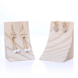 Bamboo Wood Earrings Display Stand Earring Holder