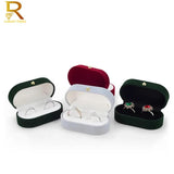 Velvet Trinket Box Ring Box Jewelry Organizer Double Rings Box