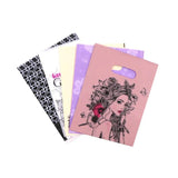 50Pcs/Lot Small Plastic Gift Bags 15X20cm Jewelry Packaging Bags With Handles