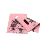 50Pcs/Lot Small Plastic Gift Bags 15X20cm Jewelry Packaging Bags With Handles