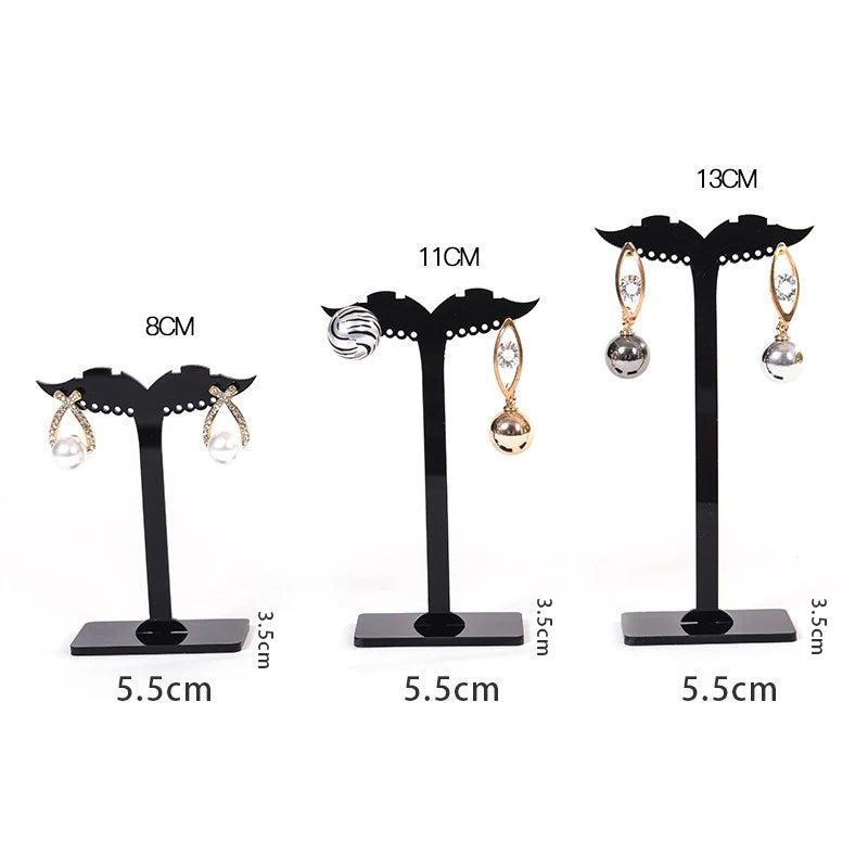 3PCS Acrylic Earring Holder Hanging Stud Stand Earrings Display