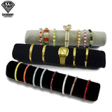 Gray Velvet Bracelet Display Holder for Jewelry