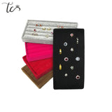 Velvet Jewelry Tray Ring Display Holder Case Earrings Storage Organizer