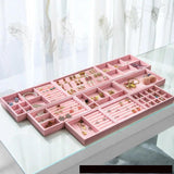 Blue/Pink DIY Jewelry Storage Case Middle Size Jewellery Organizer