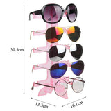 5-Pair Plastic Sunglasses Rack Holder Display Stand