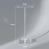 Acrylic T-Shaped Earring Display Stand Jewelry Counter Shooting Prop