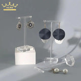 Acrylic T-Shaped Earring Display Stand Jewelry Counter Shooting Prop
