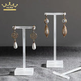 Acrylic T-Shaped Earring Display Stand Jewelry Counter Shooting Prop