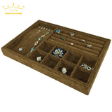 Jewelry Display Tray Necklace Storage Case Ring Showing Container