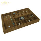 Jewelry Display Tray Necklace Storage Case Ring Showing Container