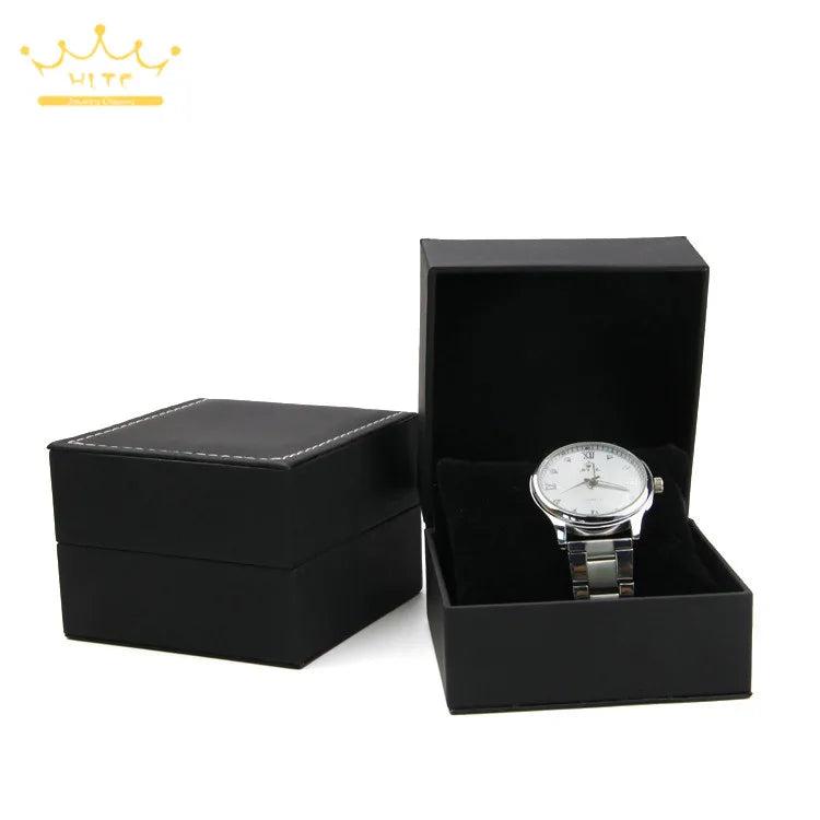 Leather Watch Box with Pillow Bracelet Holder