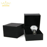 Leather Watch Box with Pillow Bracelet Holder