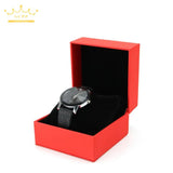 Leather Watch Box with Pillow Bracelet Holder