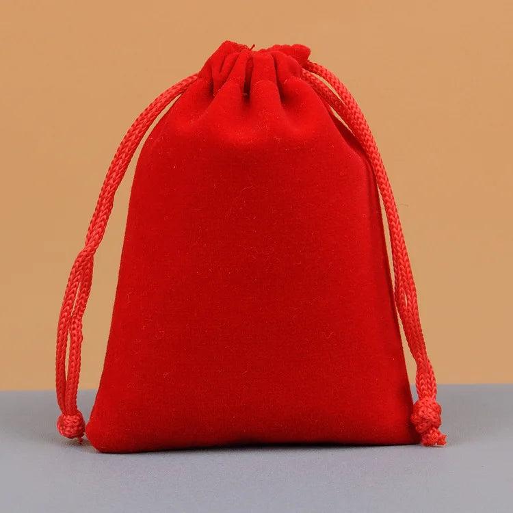 10Pcs Small Grey Velvet Bag 10x12cm Charms Earrings Jewelry Packaging Bags